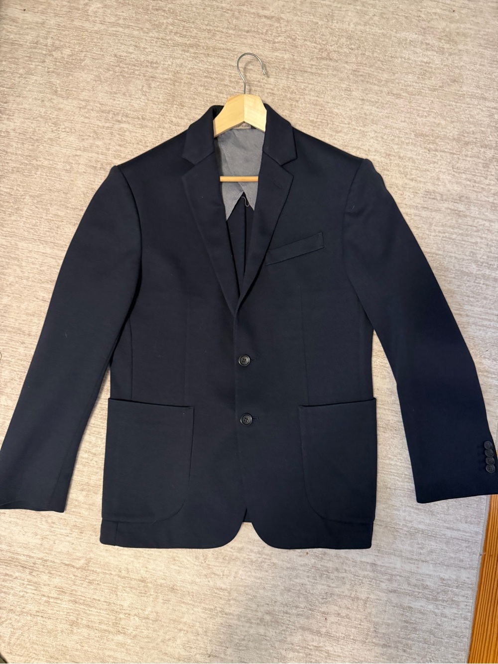 Banana Republic Men's Dark Navy Two-Button Blazer